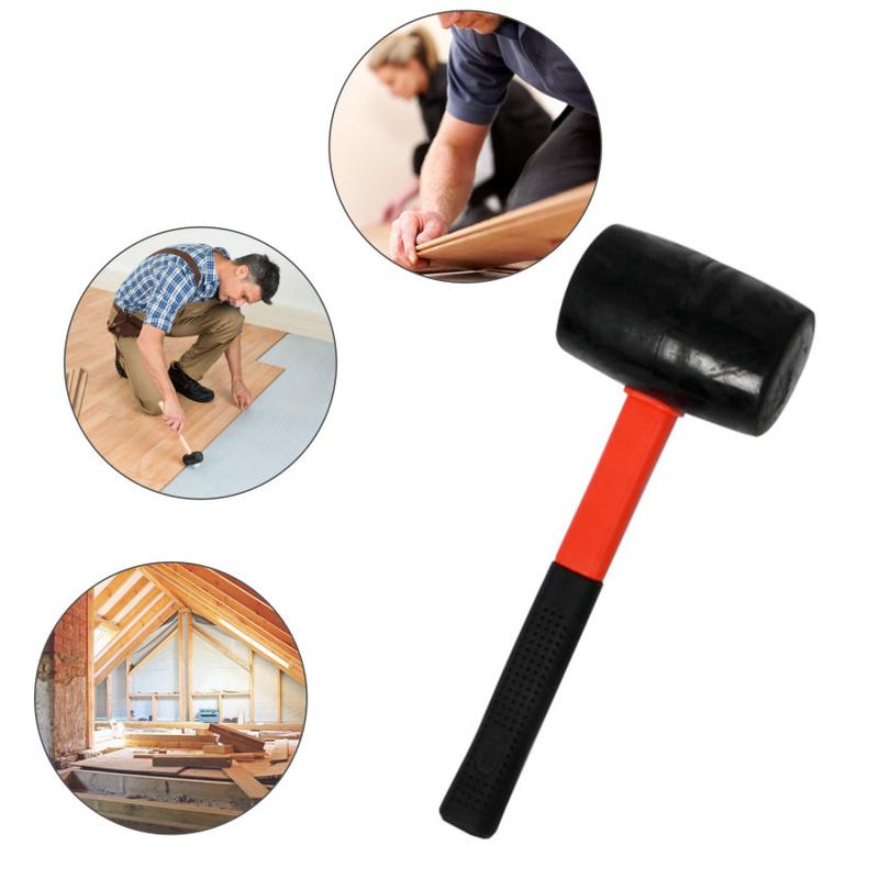 Hi-Spec Heavy Duty Mallet Rubber Hammer 8/12/16/24oz Professional Floor Ceramic Tile Installation Fiberglass Hammer Hand Tools 3