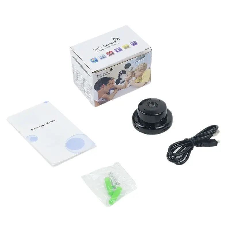 V380 Kamera CCTV Nirkabel Mini, Deteksi Gerakan Penglihatan Malam Inframerah CCTV Nirkabel HD 1080P Wifi Mini, Pelacak Gerakan Audio 2 Arah Keamanan ah SM0220 / HD Wireless Ip Mini Camera Wifi Smart Net Cam Aplikasi V380 / Ip Came
