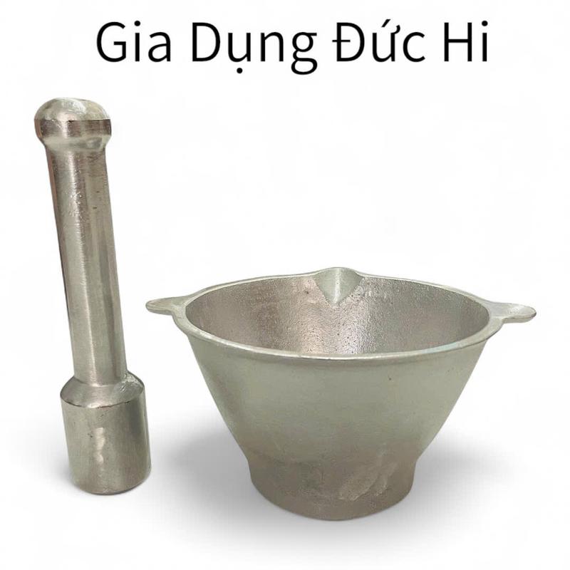 Bộ Cối Chày Gang Đúc Nguyên Khối Đủ Size 16.5cm 18.5cm - Thiết Kế Vững Chắc Và Bền Bỉ cối giã tay