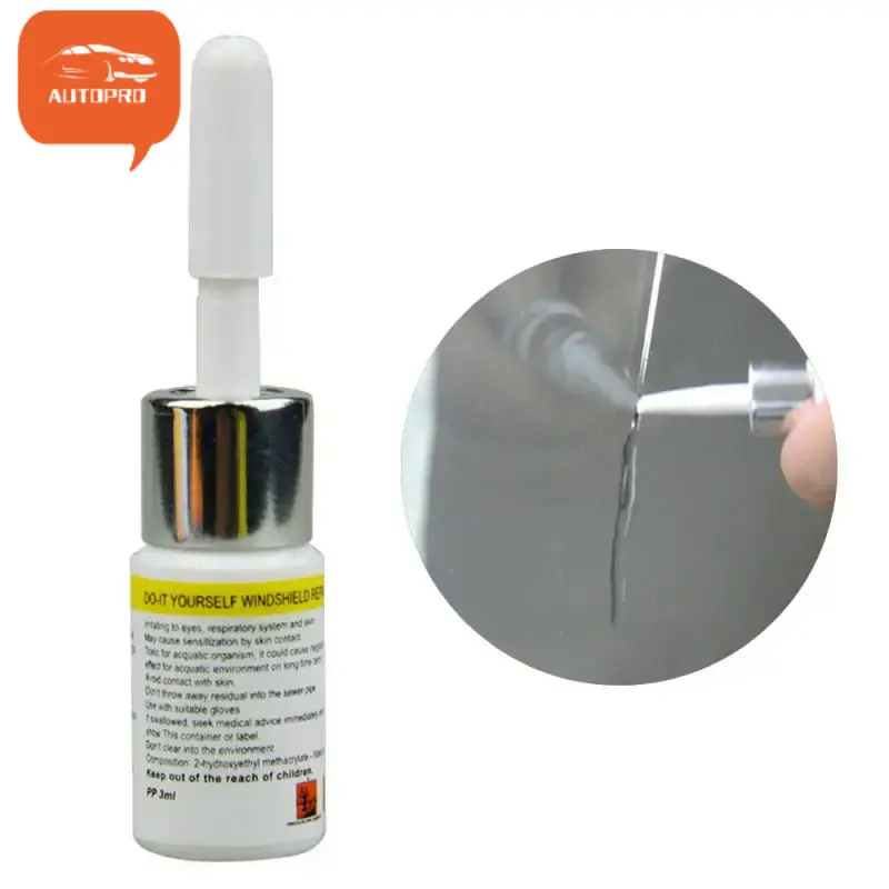 15ml Car Window Glass Repair Tools Curing Glue Windshield Repair Kit Quick Fix Car Cracked Glass Auto Scratch Crack Restore Kit