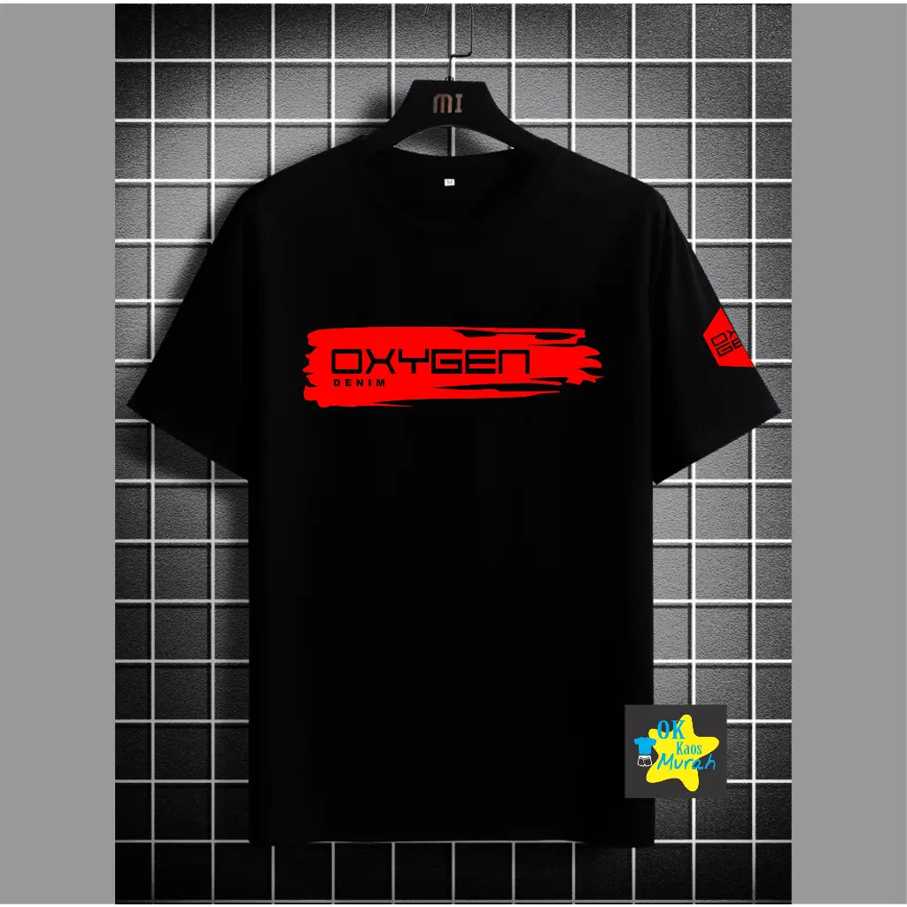 new kaos atasan oxygen varian 10 warna untuk pria dan wanita
