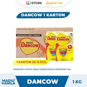 [EXCLUSIVE PROMO] PAKET 1 KARTON DANCOW 1+/3+/5+ 1KG RASA MADU/VANILA