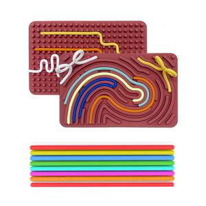 Silicone Calm Down Fidget Toy Educational toys for kids Emotional Learning Sensory Activity Board