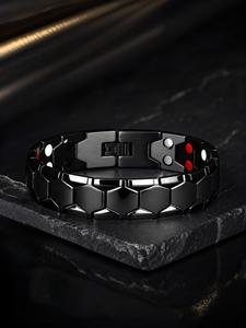 Pulsera magnética de cobre energética para hombres y mujeres, pulsera de 7.8 pulgadas de diámetro, pulsera brazalete a la moda, estilo punk, joyería moderna y exquisita, ideal para regalo de cumpleaños