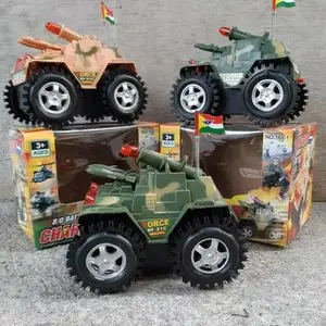 Mainan Mobil Jungkir balik Tumbling seri Tank dengan lampu