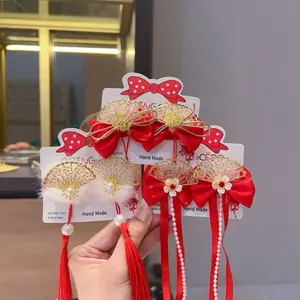 Jepit Anak Sepasang Jepit imlek Anak Lucu Chinese New Year warna warni