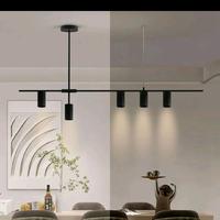 Gambar lampu gantung panjang hias minimalis 5 lampu cabang modern retro now GU10 sudah include lampu led lampu gantung lamp lighting Hitam dari SOLUSI KELISTRIKAN SK Kota Administrasi Jakarta Pusat 1 Tokopedia
