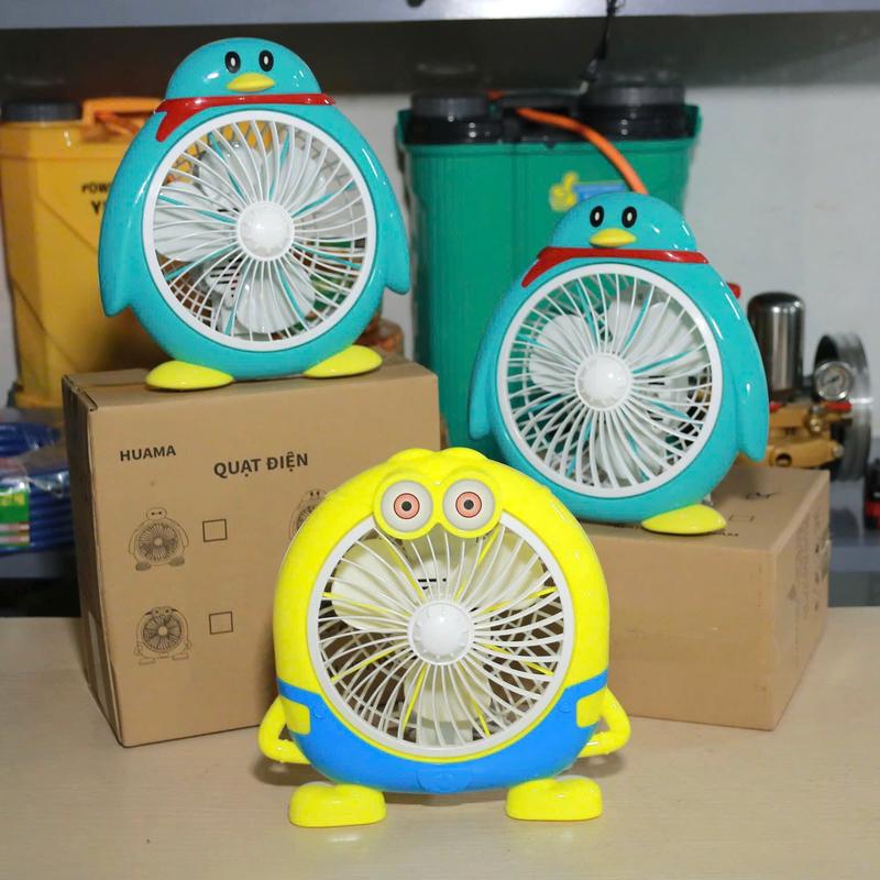 Quạt cắm điện trực tiếp hình thú dễ thương