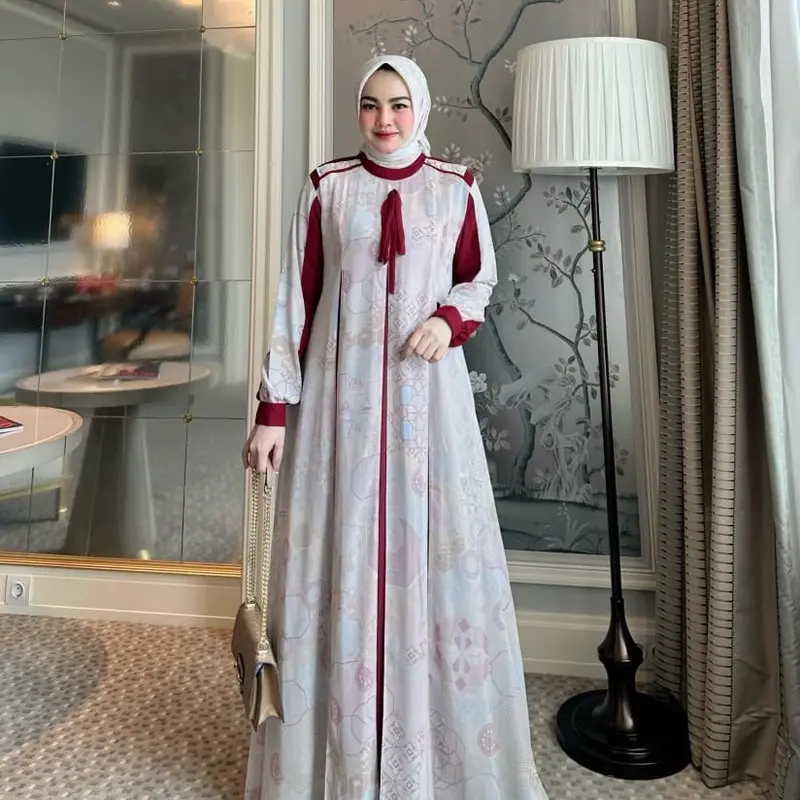 GAMIS CERUTY PREMIUM SUDAH DAPAT HIJAB BY restu  TABRIIZ 3