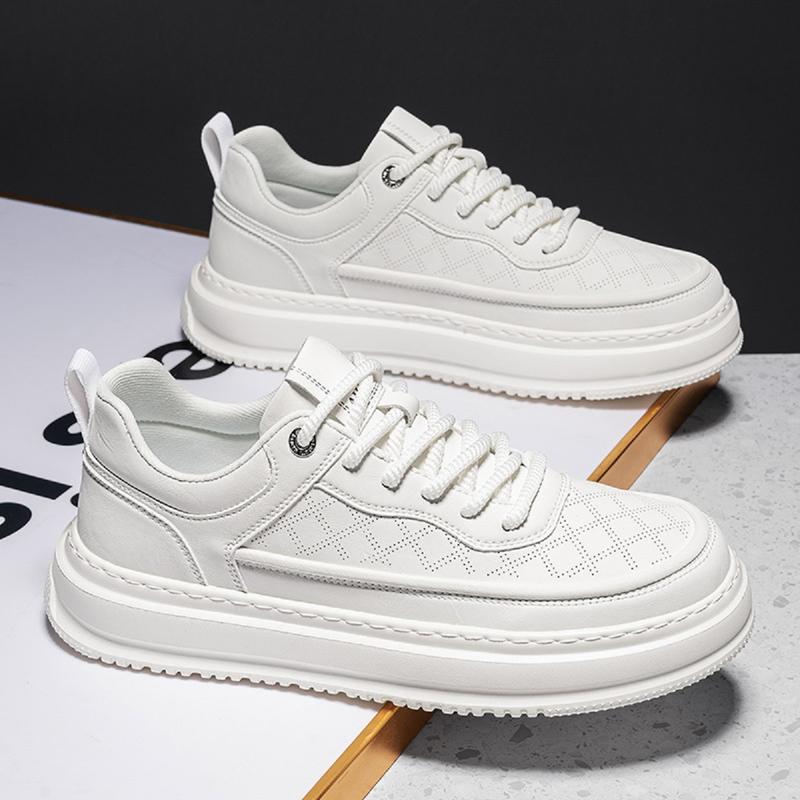 Giày nam - Giày sneaker da PU trắng xanh trẻ trung thời trang C33 Shoes