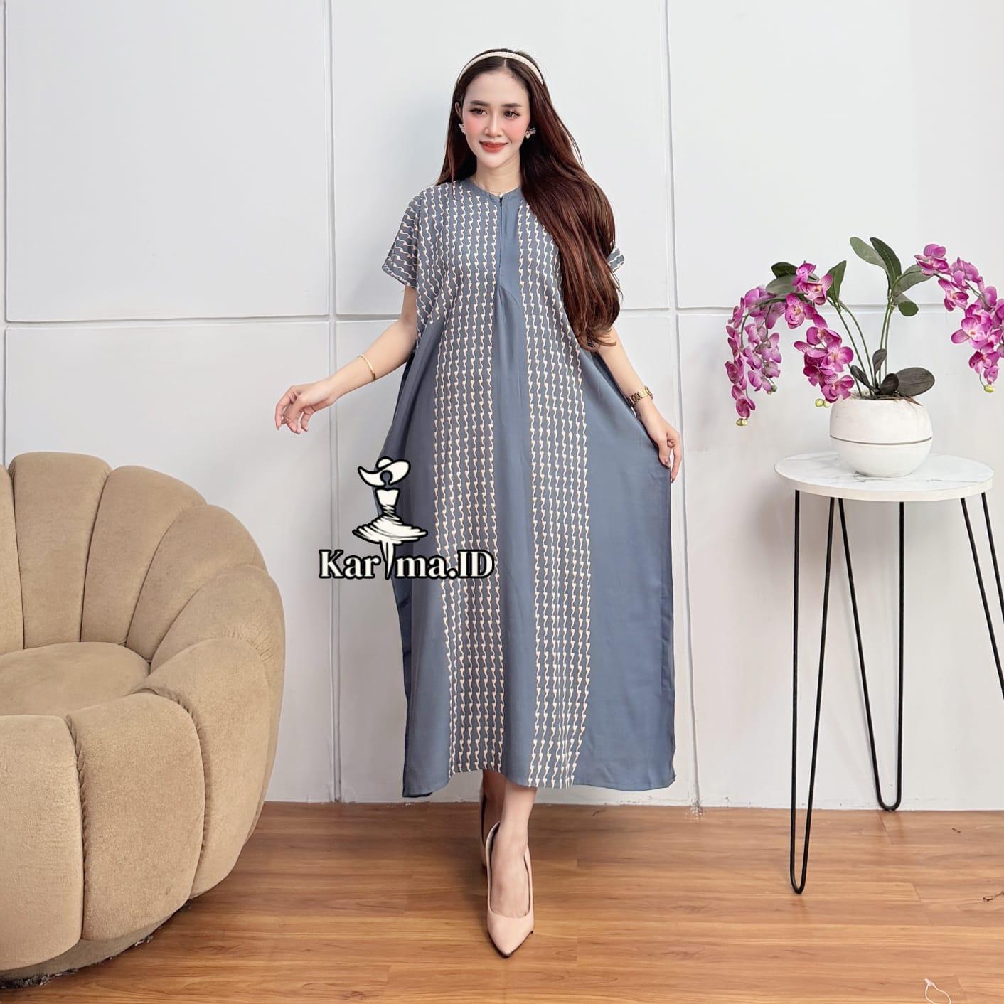 Daster Lowo Jumbo Rayon Premium Terbaru Busui Bumil Resleting Depan Motif Lentera