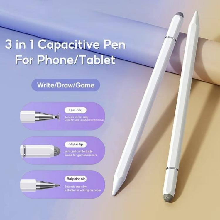  3-in-1 bút cảm ứng và máy tính bảng Mũ nam châm Tương thích với di động ipad Android 3 trong 1 Tất cả các thiết bị cảm ứng Phụ kiện máy tính điện thoại thông minh 