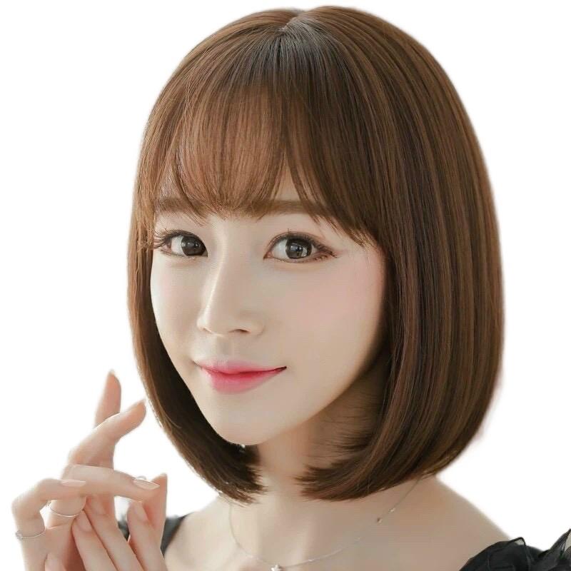  Tóc cả đầu ngắn cúp Tóc giả Phụ nữ kèm lưới 3030 