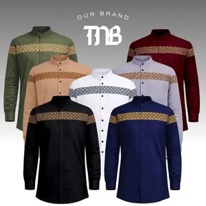 TNB - Baju Koko Pria - Atasan - Lengan Panjang - Model Terbaru 2026 - Motif Kombinasi Batik Kobata - Bahan Katun Impor - Gratis Ongkir - Bayar Ditempat