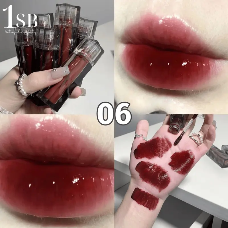 51/ SHAQINUO Glossy Mirror Lip Glaze Lipstick Bibir [1sb] 7