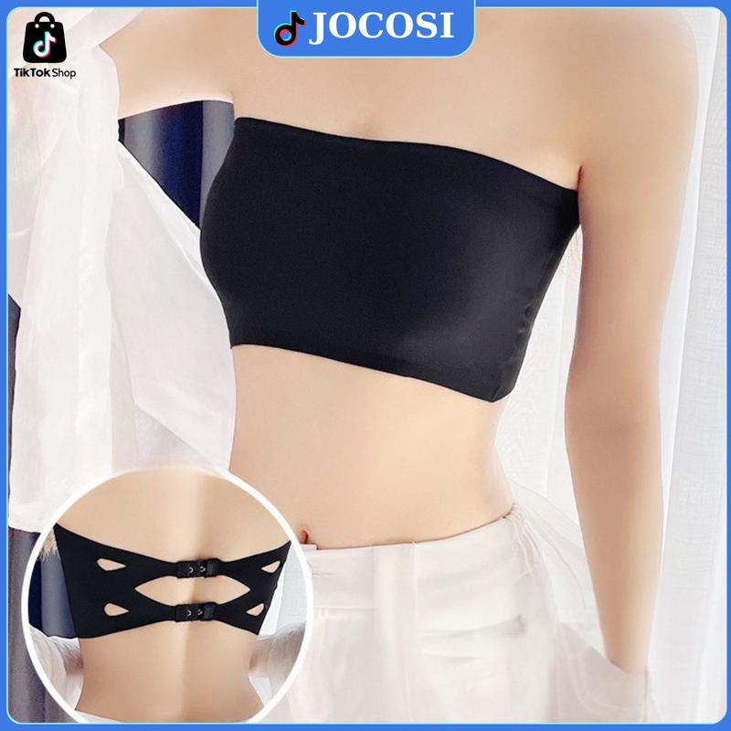 Áo bra nữ không dây mặc cúp ngực chống tuột áo lót không gọng đệm mút mỏng ôm ngực JOCOSI B8883 Women Top Cup áo ngực 3 lỗ