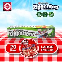 Gambar Daimaru Food Grade Zipper Bag Large/Plastik Ziplock 27x30cm isi 20Pcs dari Daimaru Kota Tangerang 1 Tokopedia