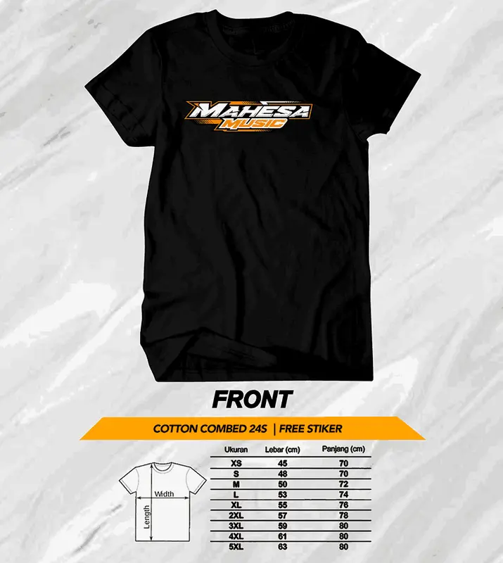 kaos original mahesa music 1 kain combed 24s premium 4