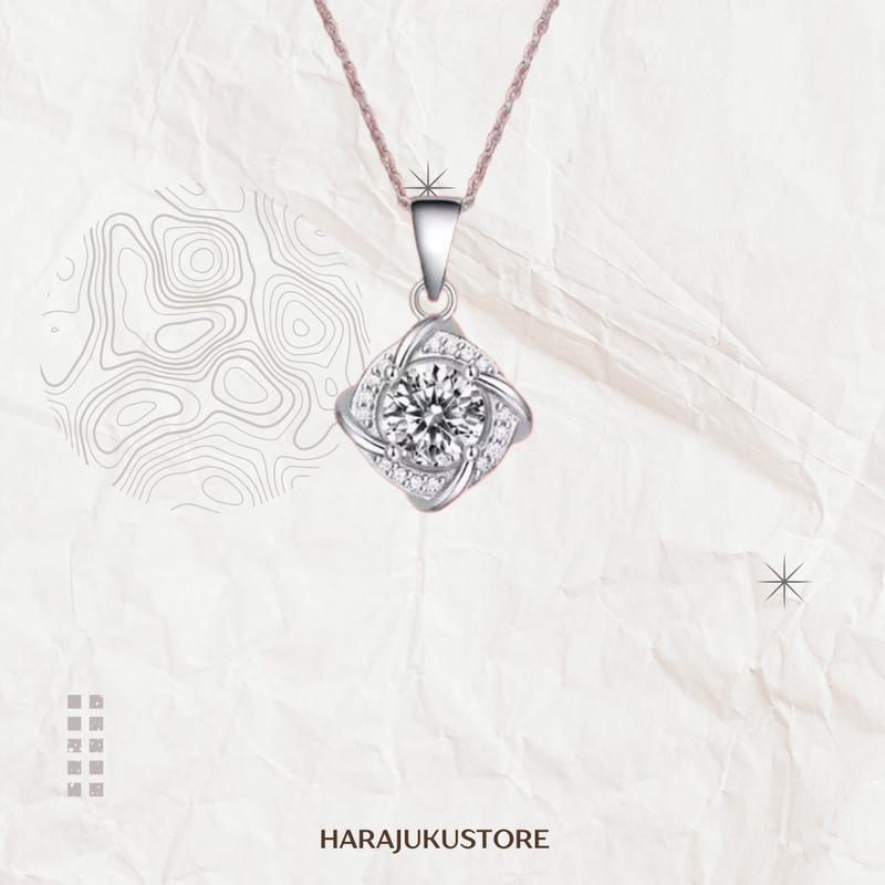 HARAJUKU kalung wanita moissanite korean style HIGH PREMIUM/ANTI KARAT (BISA COD) 1