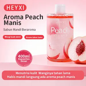 BPOM HEYXI (Baru) Sabun Mandi Mewah Beraroma Peach: Wangi tahan lama, melembapkan, menyegarkan, dan tidak lengket, membuat kulit cantik dan lembut. Busa melimpah. Ukuran besar 400ml.