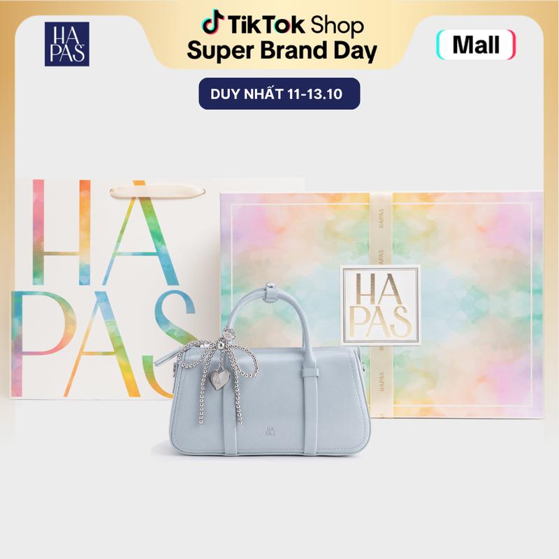 Túi Xách Nữ Cầm Tay Đeo Chéo Tidy  Size 22 HAPAS - Xanh Ghi TDV250598