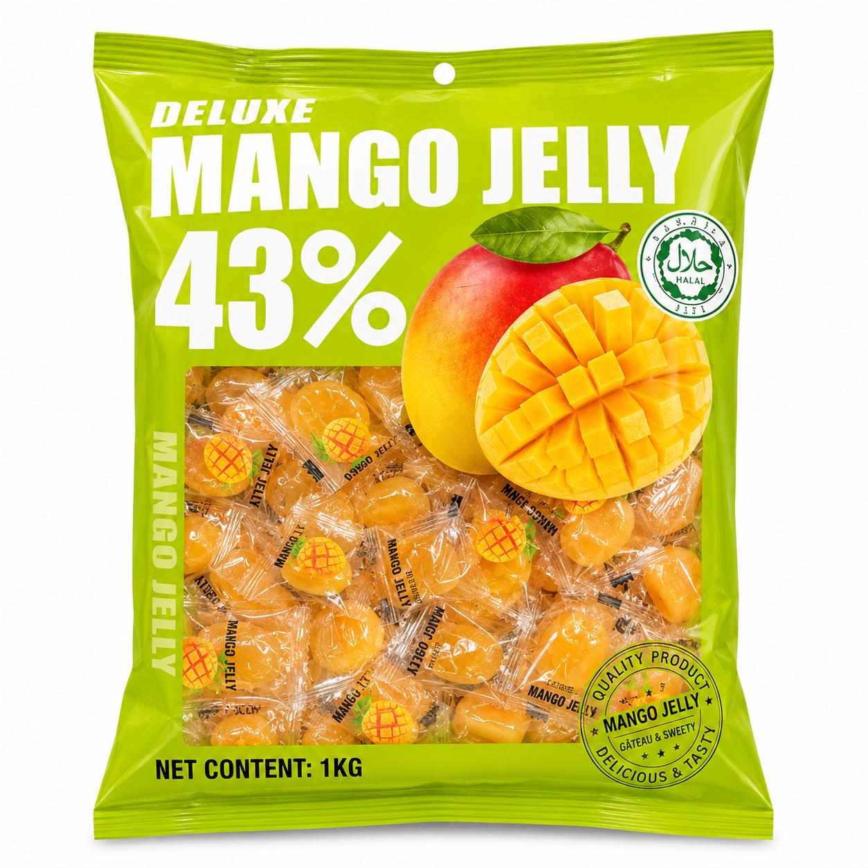 GUMMY DE FRUTAS 43% suco da Fruta | Balas Jelly Veggie 7 SABORES