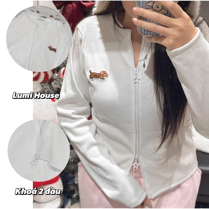   MỞ BÁN   Áo Thun Giữ Nhiệt Dài Tay Co Giãn Mềm Mịn Chất Len Gân Giấy Dày Dặn LumiHouse A1 - Nữ - Women 