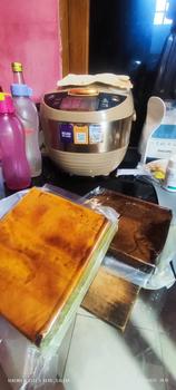Product Review of lapis legit spesial pandan basah uk.16cmx16cm ADIKA CAKE 100%Halal from A**D 1