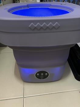 Product Review of 12L Foldable Mini Washing Machine Portable with Drain Basket - Perfect for Home and Travel from S**g 3