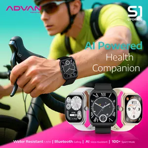 ADVAN Smartwatch S1 V2 AI Voice IPS 2.01” Waterproof Wireless Bluetooth Call Support Android iOS Touchscreen