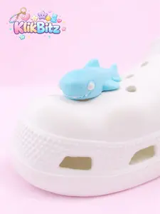 Jibbitz Shark Lucu Gemoy 3D Flexi Aksesoris Crocs Unik Hiasan Sepatu Anti Kaku Murah