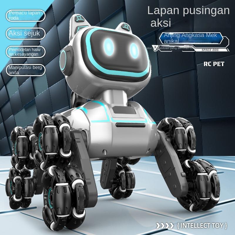 Anjing Robot Lagak Kawalan Jauh, untuk Kanak-kanak, Lapan Roda ...