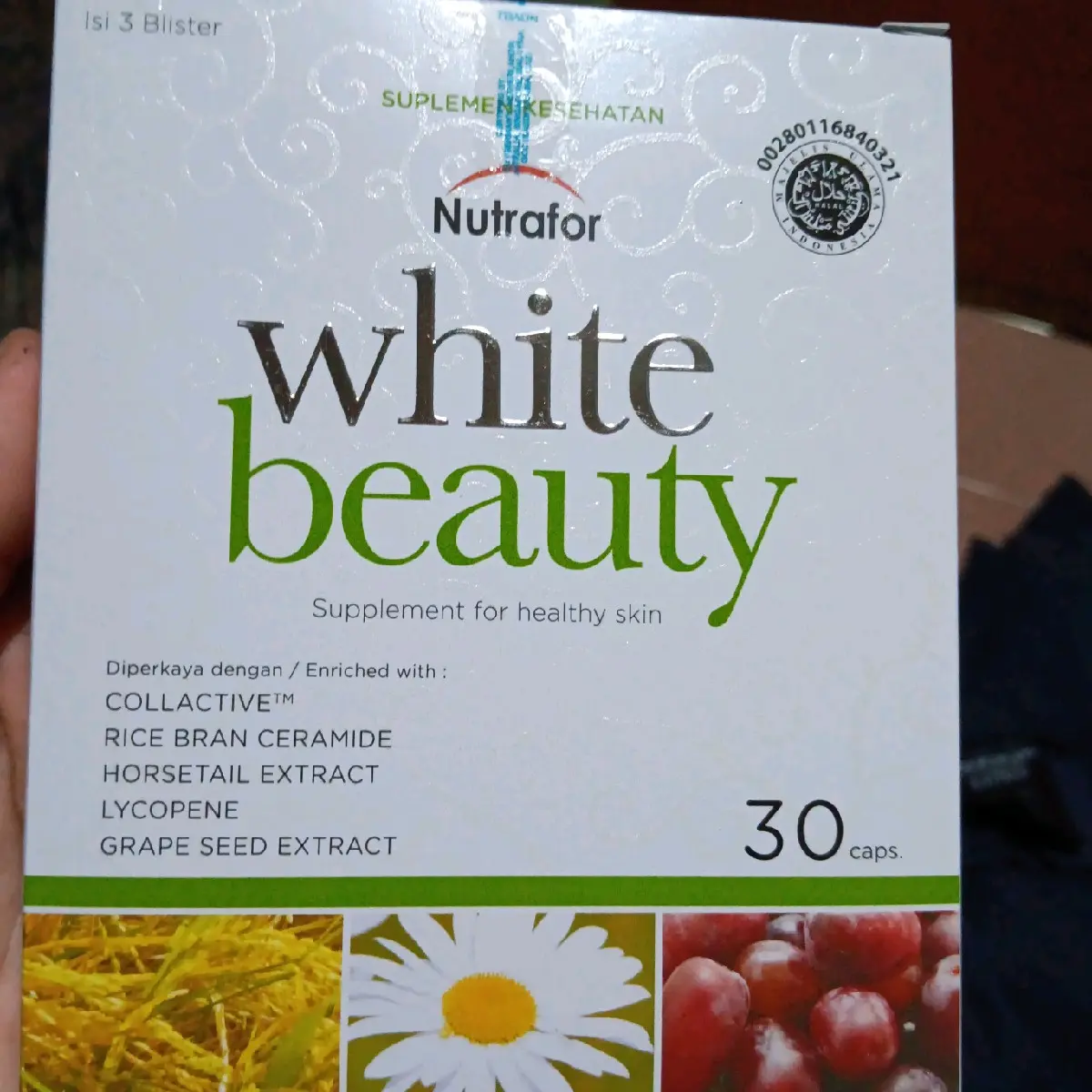 nutrafore white beuaty 30 ready stok