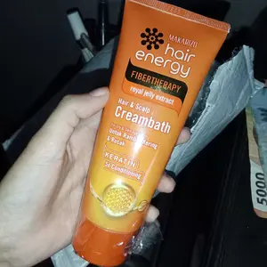 Makarizo Hair Energy Fibertherapy Hair & Scalp Creambath 5X Conditioning Royal Jelly Extract 100 mL