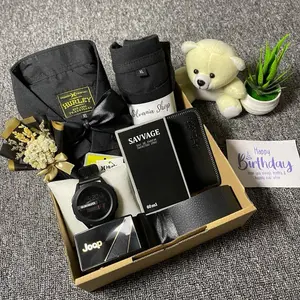 Paket Kado Hemat Hadiah Spesial untuk Pesta Pernikahan Valentine dan Ulang Tahun - Hampers Giftbox Murah Hitam