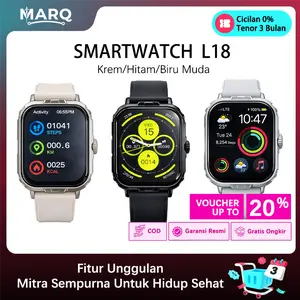 MARQ Jam Tangan Pintar Fitur Lengkap untuk Olahraga Kesehatan dan Penggunaan Sehari-hari untuk Pria Wanita