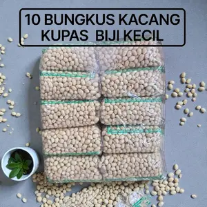 10 BUNGKUS kacang kupas kemasan 250 gram ×10 = 2,5 KG COCOK DI BUAT KACANG BAWANG DAN GORNG (BIJI KECIL)
