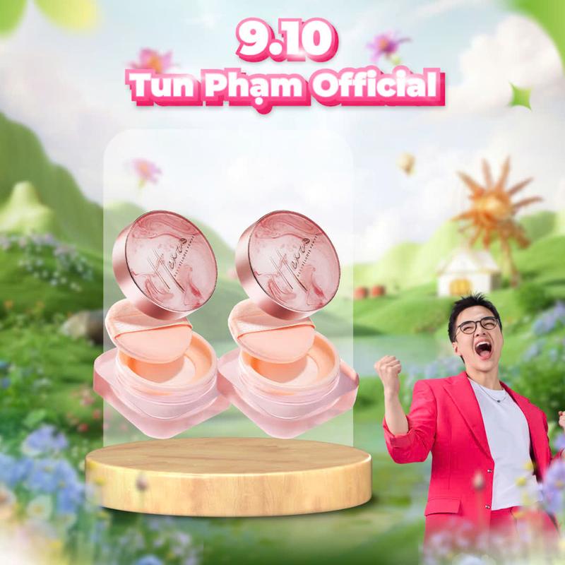 [ DEAL ĐỘC QUYỀN]-COMBO 2 HỘP PHẤN PHỦ - Phấn phủ bột mỏng nhẹ HEXZE, kiềm dầu, chống thấm nước Trang Điểm Mỹ Phẩm
