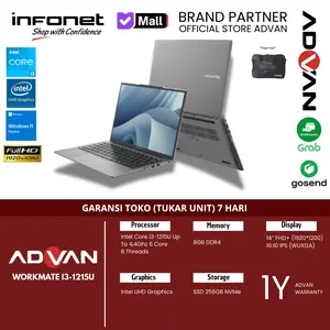 ADVAN WORKMATE I3-1215U 8GB 256GB WINDOWS 11 GREY