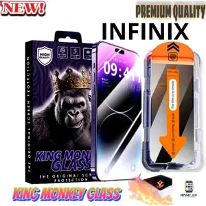 FOR INFINIX TEMPERED GLASS SERIES NOTE KING MONKEY EASY INSTAL GLASS SPY