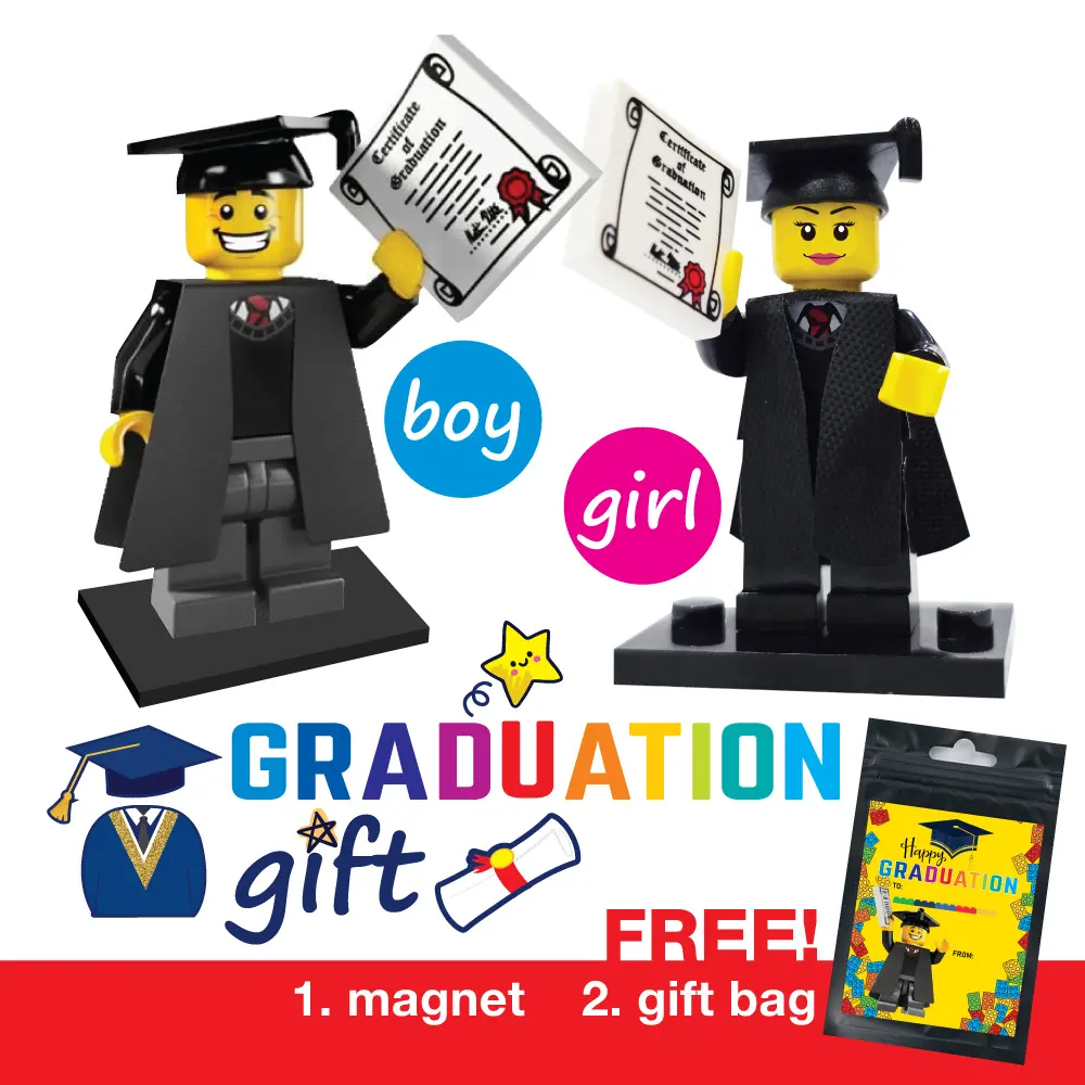 Graduation Gift Hadiah Konvokesyen Cute Convocation Gift Fridge Magnet (TANPA ENGRAVE NAME)