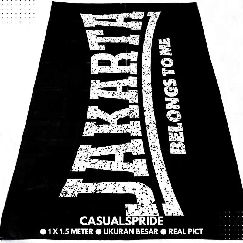 Bendera Persija Jakarta The Jack Ultras Curva Nord 1928 Casuals Ukuran Besar - Koleksi Bola Indonesia yang Spesial 3