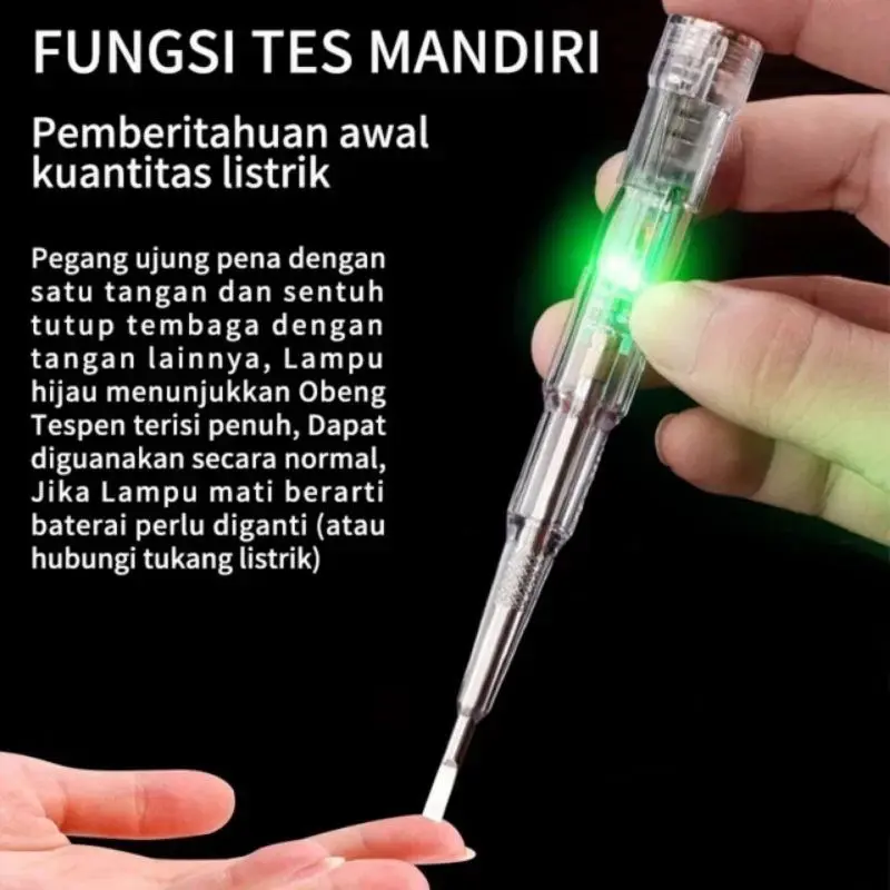 Obeng Tespen Minus Tes Listrik Tespen Lampu LED Tester Sensor 6