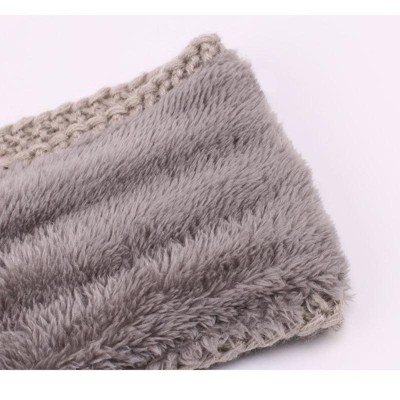 Winter plush hair accessories cross-border autumn and winter knitted headbands for warmth and sports headbands and ear protectors_voghion.com