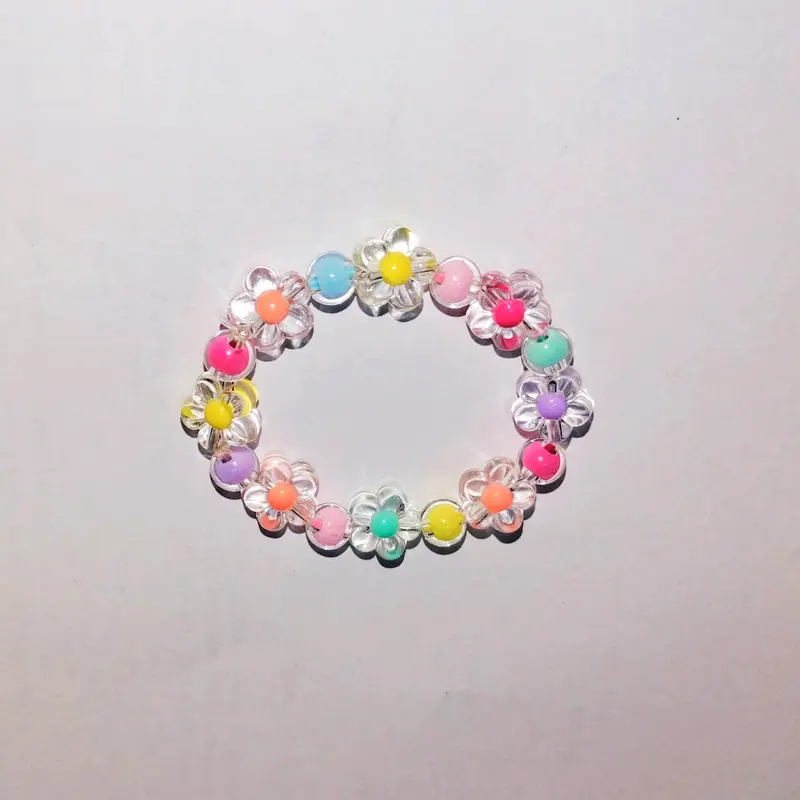 Gelang Bunga Daisy Anak Karet Elastis Clear Costume 6