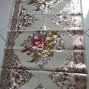 NEWROOM88 Taplak Meja Tamu 50x100cm Bahan PVC Tahan Air & Noda untuk Estetika Ruangan D21-1A/1B/1C