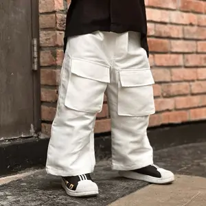 Celana Cargo Anak Unisex Kikoleya dengan Dua Kantong - Fashion