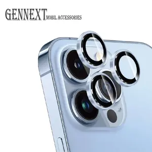 Gennext Ring For Iphone 13 13Pro 13Promax Pro Max Promax Ring Tempered Glass Pelindung Lensa Kamera Protector Cover