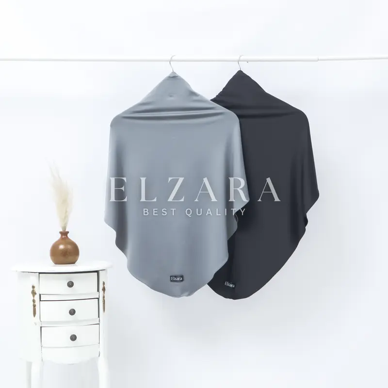 [PROMO 47K Get 2] Hijab Instan Kerudung Simpel Segitiga Airflow Premium Best Quality Nyaman Adem Ringan Anti Ribet By ELZARA 1