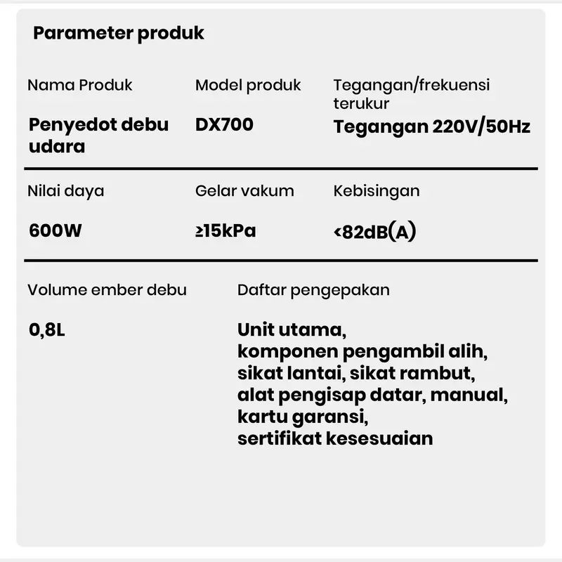 【COD】Deerma DX700/DX700S 2-In-1 Handheld Vacuum Cleaner home penyedot debu 7